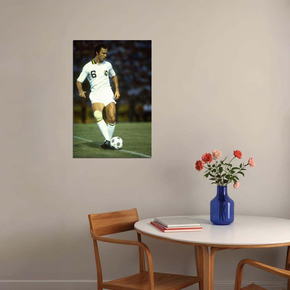 Franz Beckenbauer German Ny Cosmos Team Player Rip Sport Gift Poster Wall Art Print Home Wall Decor - xonomax