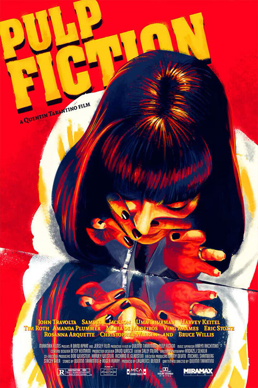 Pulp Fiction Classic Movie Action Crime Excitement Poster Wall Art Print Home Wall Decor - xonomax