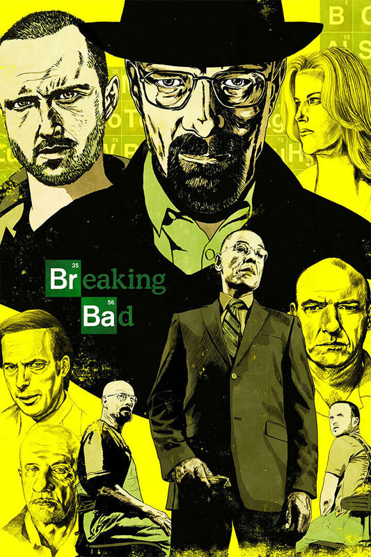 Breaking Bad Tv Series Drama Crime Action Poster Wall Art Print Home Wall Decor - xonomax
