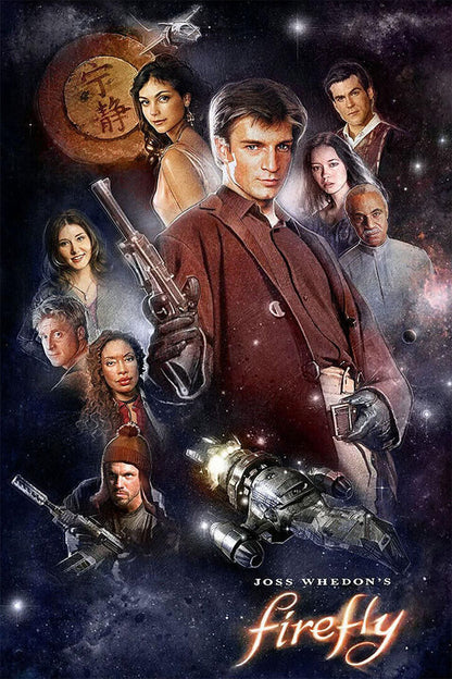 Firefly Science Fiction Tv Series Classic Movie Drama Poster Wall Art Print Home Wall Decor - xonomax
