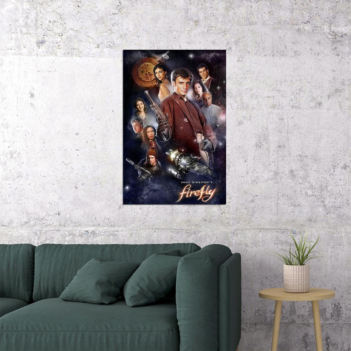 Firefly Science Fiction Tv Series Classic Movie Drama Poster Wall Art Print Home Wall Decor - xonomax