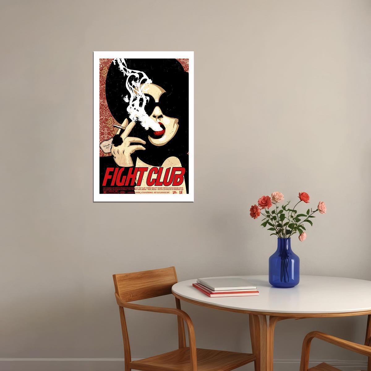 Fight Club Classic Movie Adventure Action Poster Wall Art Print Home Wall Decor - xonomax