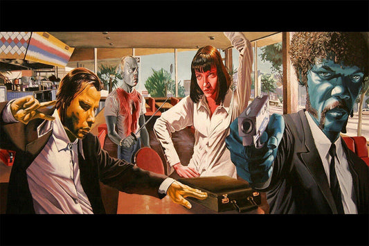 Pulp Fiction Classic Movie Action Crime Excitement Poster Wall Art Print Home Wall Decor - xonomax