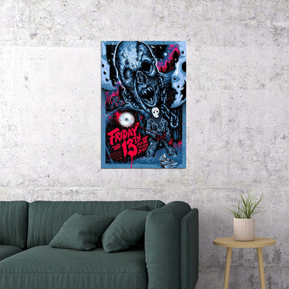 Friday The 13th Movie Horror Mystery Thriller Poster Wall Art Print Home Wall Decor - xonomax