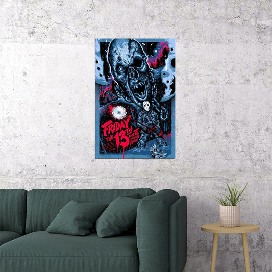 Friday The 13th Movie Horror Mystery Thriller Poster Wall Art Print Home Wall Decor - xonomax