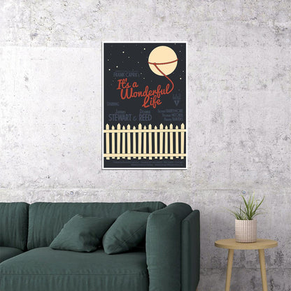 It's A Wonderful Life Movie Family Romance Fantasy Poster Wall Art Print Home Wall Decor - xonomax