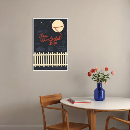 It's A Wonderful Life Movie Family Romance Fantasy Poster Wall Art Print Home Wall Decor - xonomax