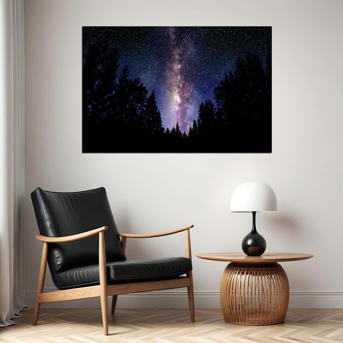 Milky Way Photo Space Galaxy Universe Starry Night Poster Wall Art Print Home Wall Decor - xonomax