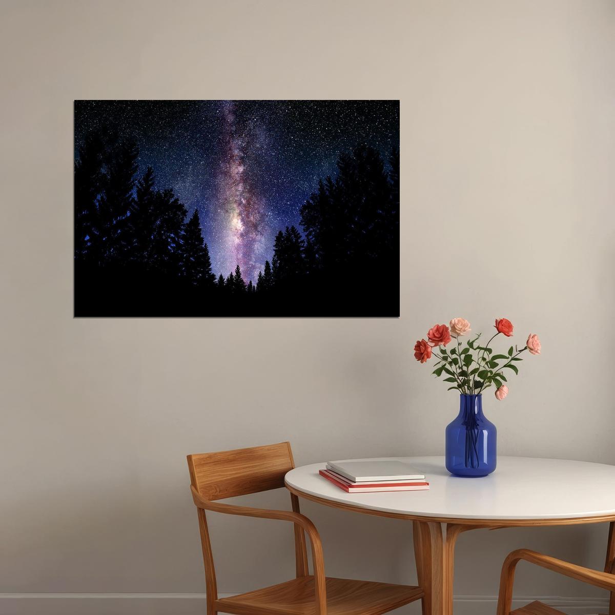 Milky Way Photo Space Galaxy Universe Starry Night Poster Wall Art Print Home Wall Decor - xonomax