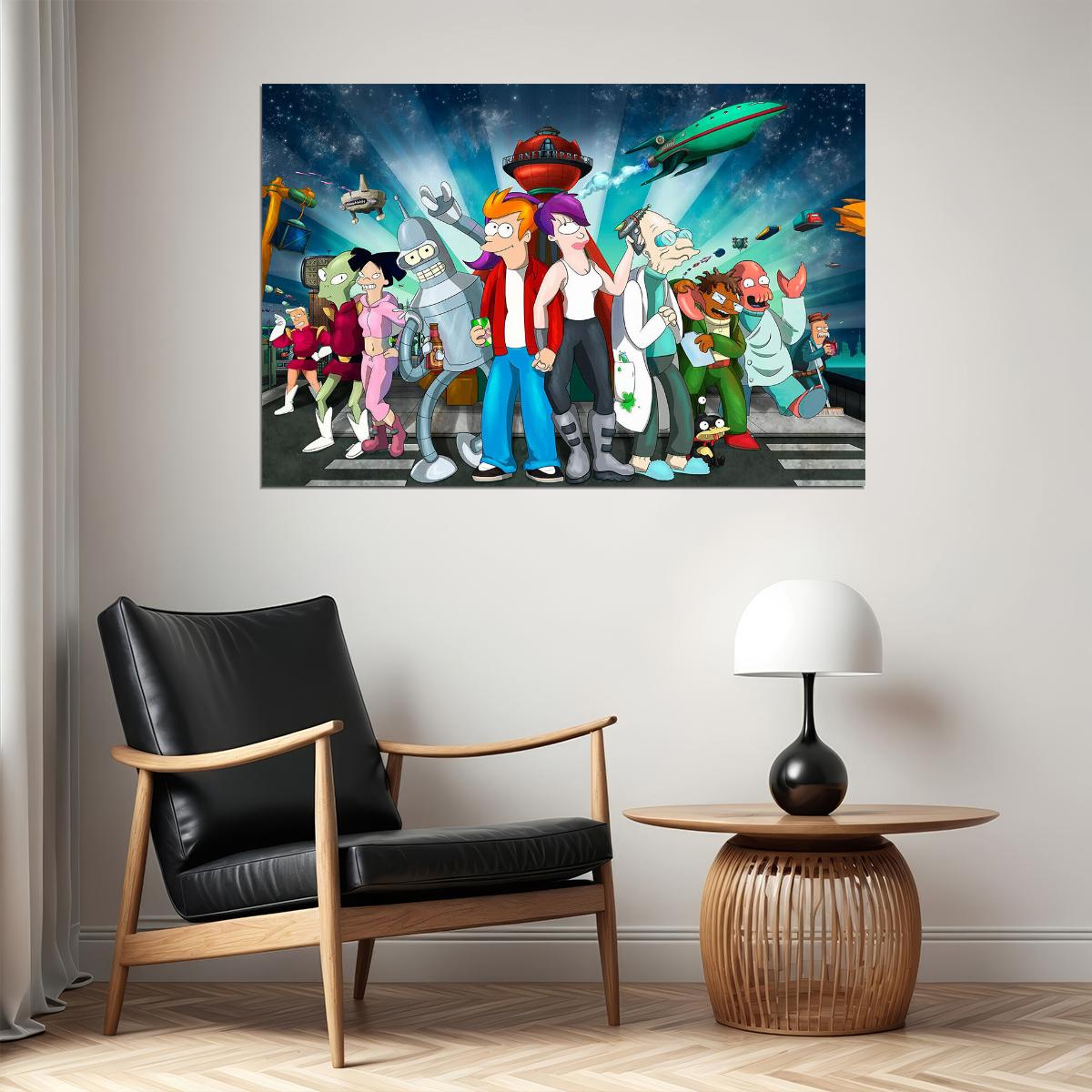Futurama Tv Show Series Animation Comedy Poster Wall Art Print Home Wall Decor - xonomax