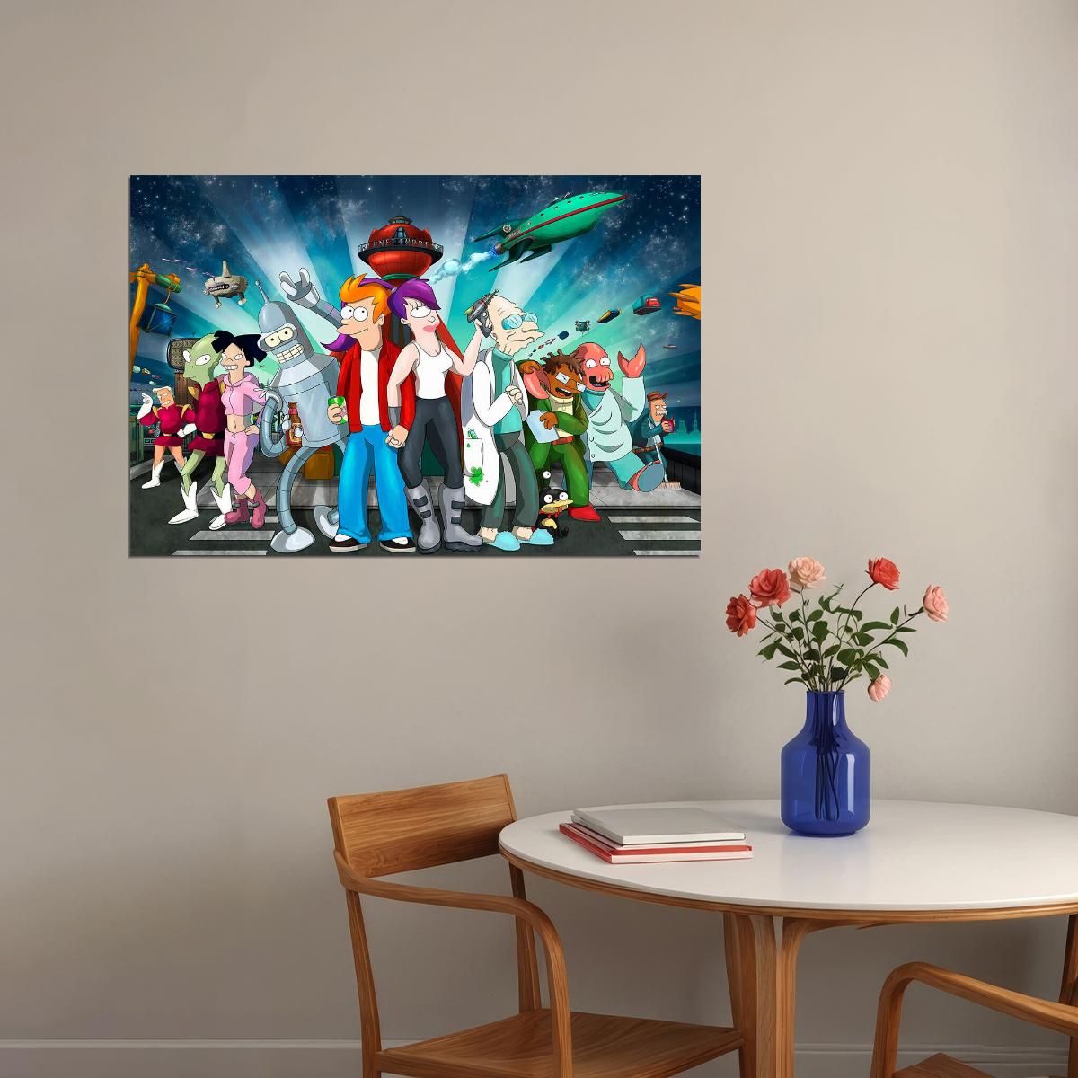 Futurama Tv Show Series Animation Comedy Poster Wall Art Print Home Wall Decor - xonomax