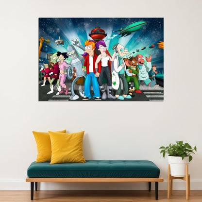 Futurama Tv Show Series Animation Comedy Poster Wall Art Print Home Wall Decor - xonomax