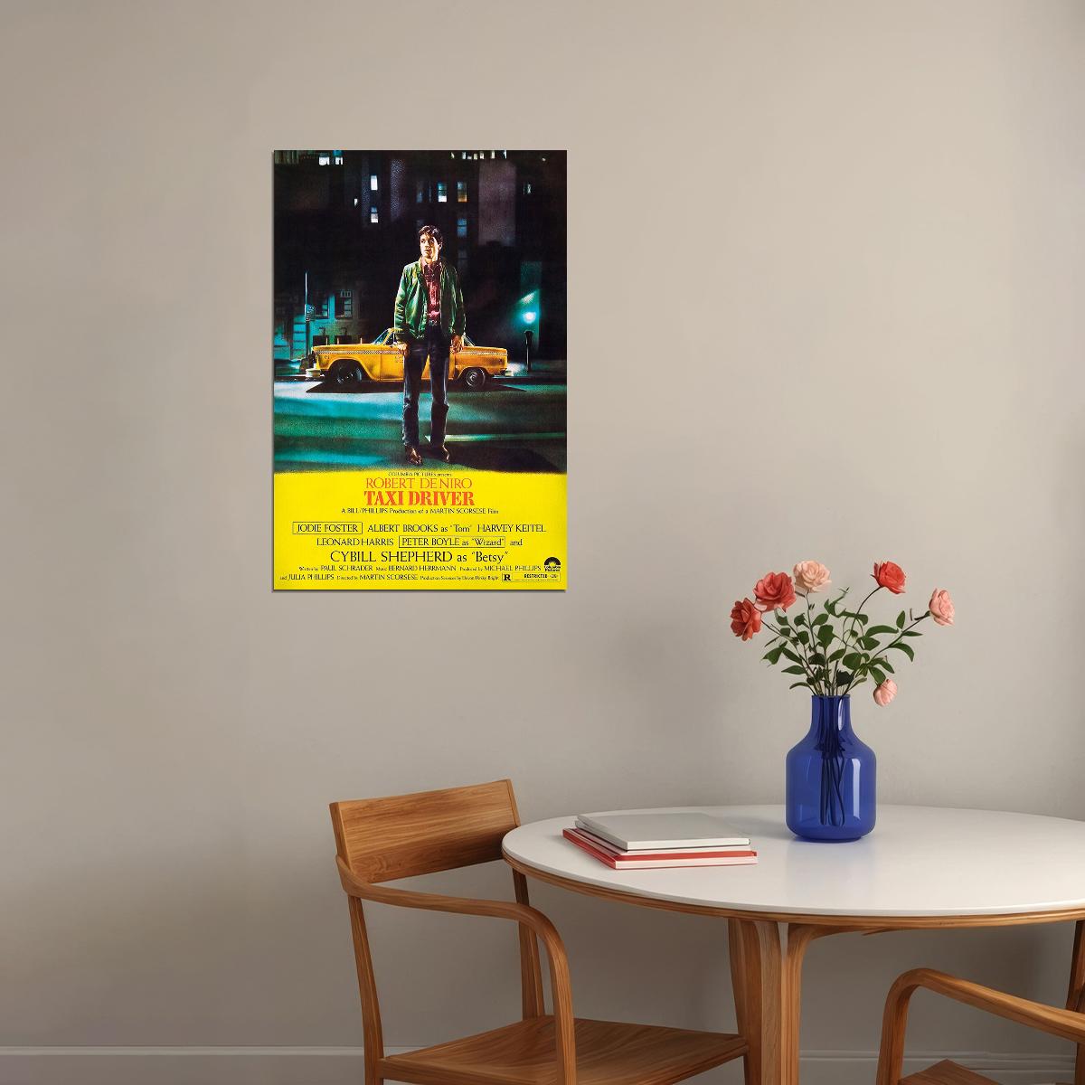 Taxi Driver 1976 Movie Crime Drama Action Poster Wall Art Print Home Wall Decor - xonomax