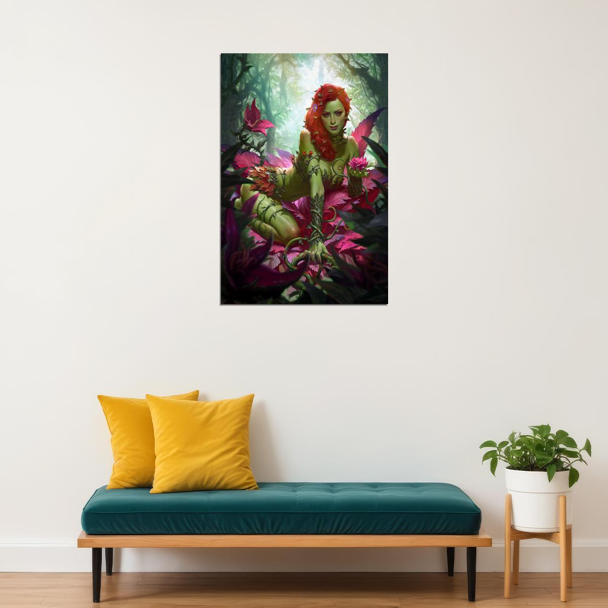 Poison Ivy Cartoon Girl Manga Picture Poster Wall Art Print Home Wall Decor - xonomax