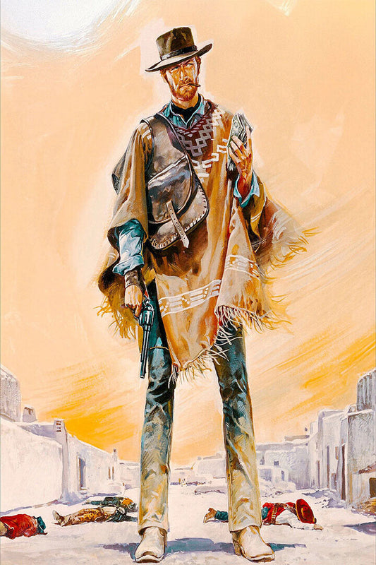 A Fistful Of Dollars 1964 Cult Western Movie Action Poster Wall Art Print Home Wall Decor - xonomax