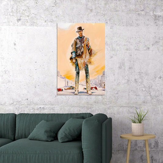 A Fistful Of Dollars 1964 Cult Western Movie Action Poster Wall Art Print Home Wall Decor - xonomax