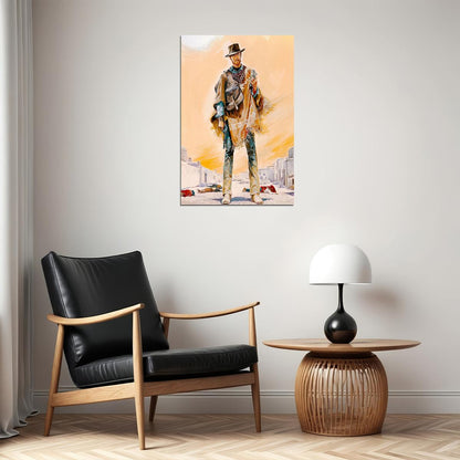 A Fistful Of Dollars 1964 Cult Western Movie Action Poster Wall Art Print Home Wall Decor - xonomax