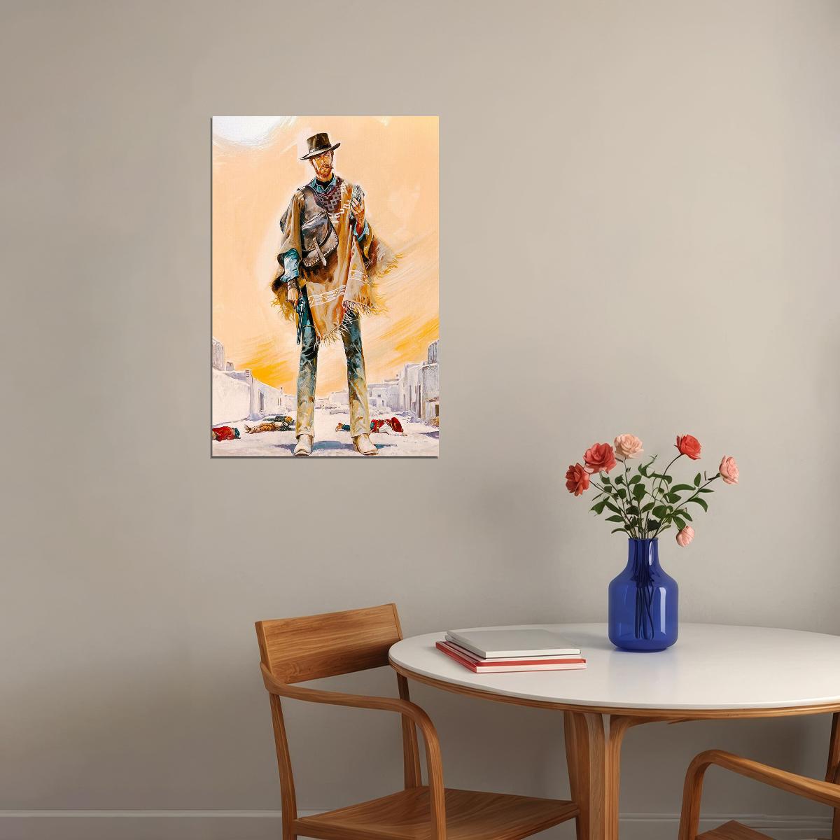 A Fistful Of Dollars 1964 Cult Western Movie Action Poster Wall Art Print Home Wall Decor - xonomax