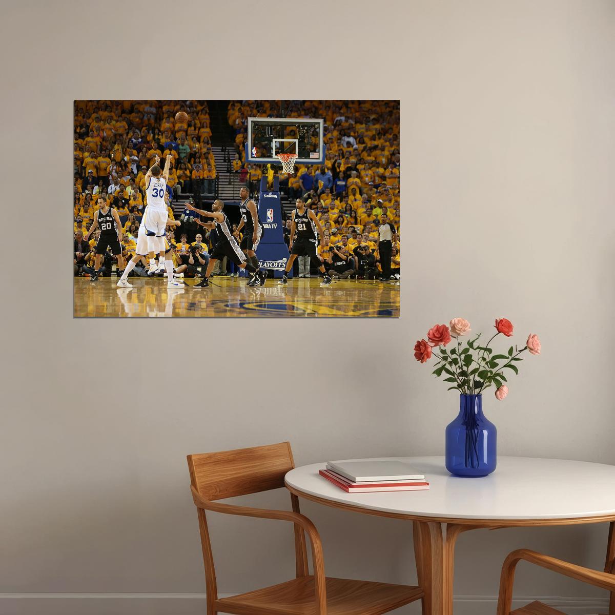 Stephen Curry Basketball Player Sports Poster Wall Art Print Home Wall Decor - xonomax