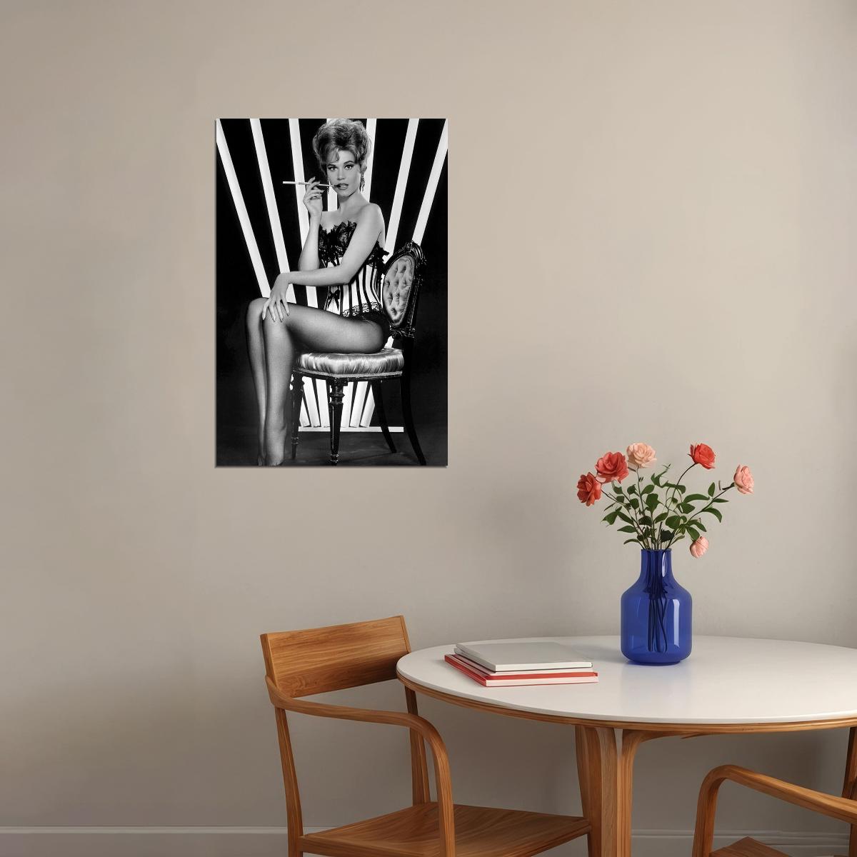 Jane Fonda Actress Political Activist Poster Wall Art Print Home Wall Decor - xonomax