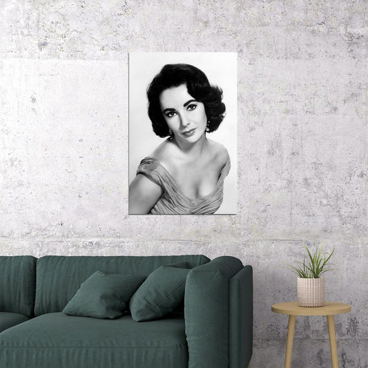 Elizabeth Taylor British-American Actress And Artist Poster Wall Art Print Home Wall Decor - xonomax
