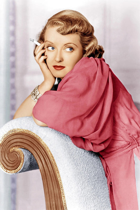 Bette Davis American Actress Artist Theater Actor Poster Wall Art Print Home Wall Decor - xonomax