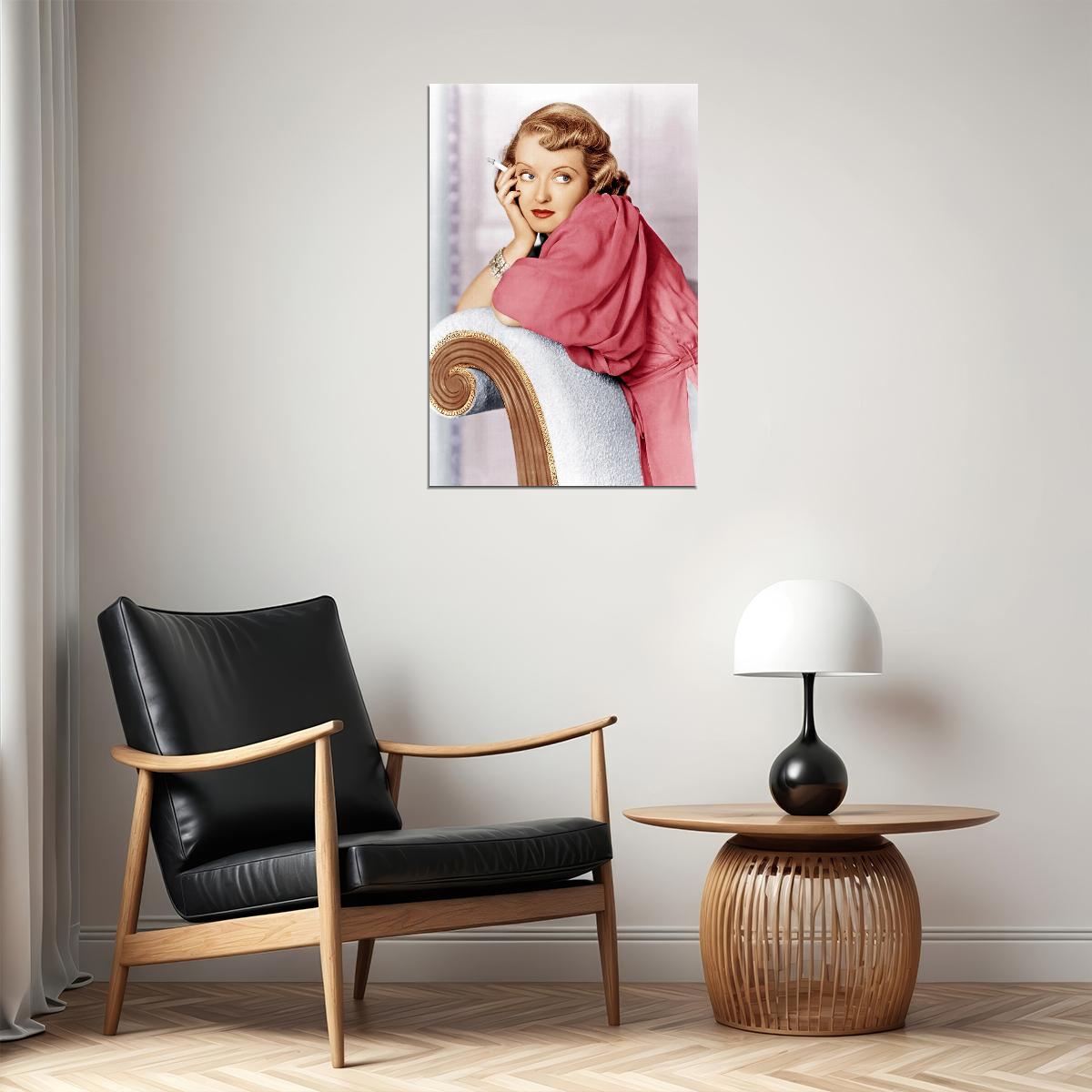 Bette Davis American Actress Artist Theater Actor Poster Wall Art Print Home Wall Decor - xonomax