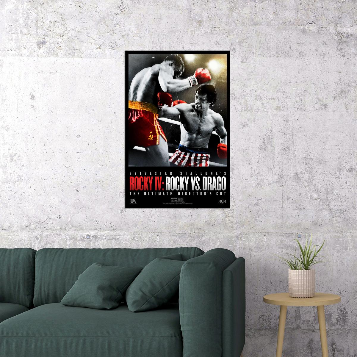 Rocky 4 Movie Drama Sport Adventure Poster Wall Art Print Home Wall Decor