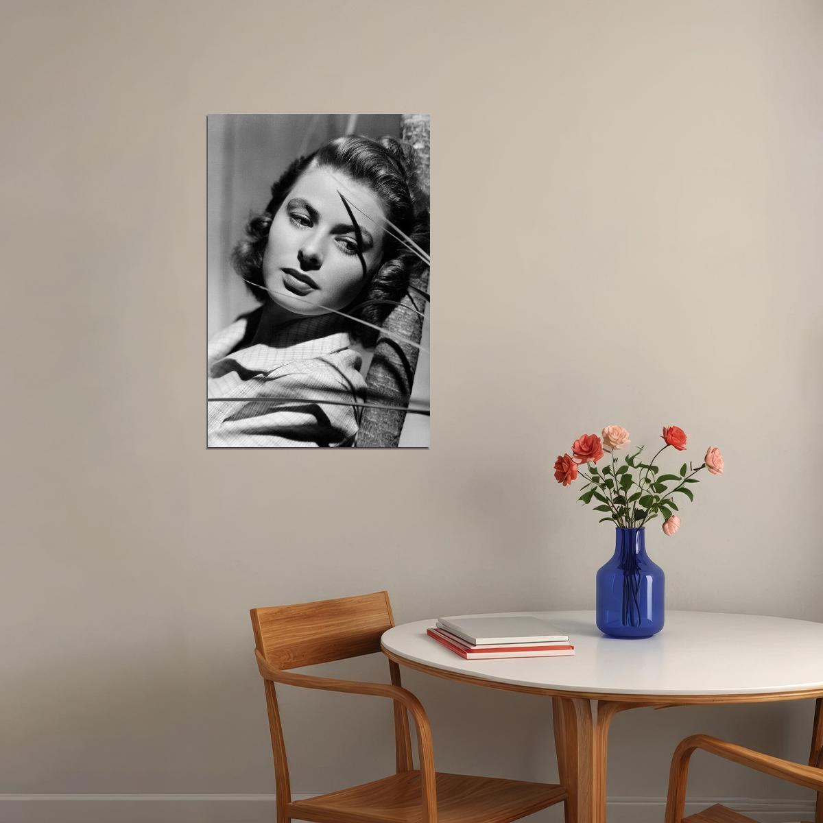 Ingrid Bergman Swedish Cinema And Theater Actor Poster Wall Art Print Home Wall Decor - xonomax