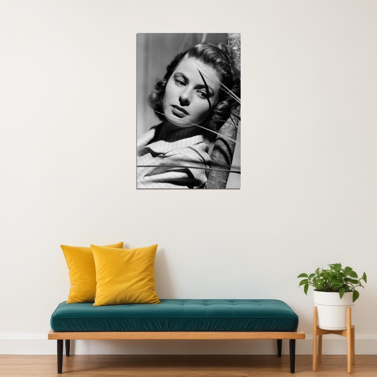Ingrid Bergman Swedish Cinema And Theater Actor Poster Wall Art Print Home Wall Decor - xonomax