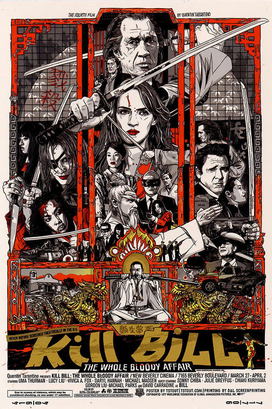 Kill Bill Classic Movie Horror Crime Action Poster Wall Art Print Home Wall Decor - xonomax