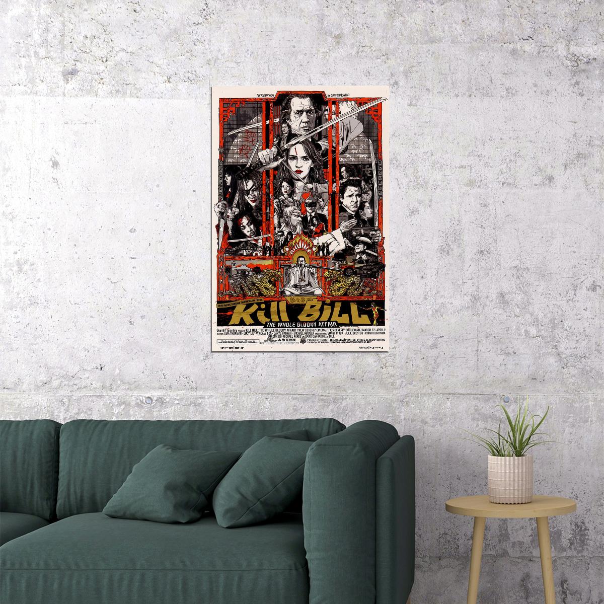 Kill Bill Classic Movie Horror Crime Action Poster Wall Art Print Home Wall Decor - xonomax