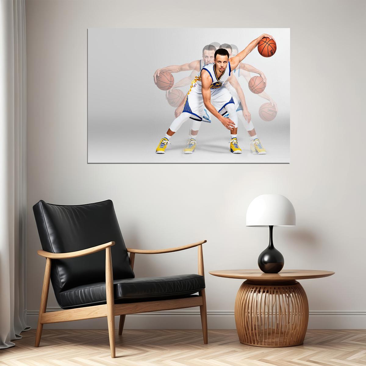 Stephen Curry Basketball Player Sports Poster Wall Art Print Home Wall Decor - xonomax