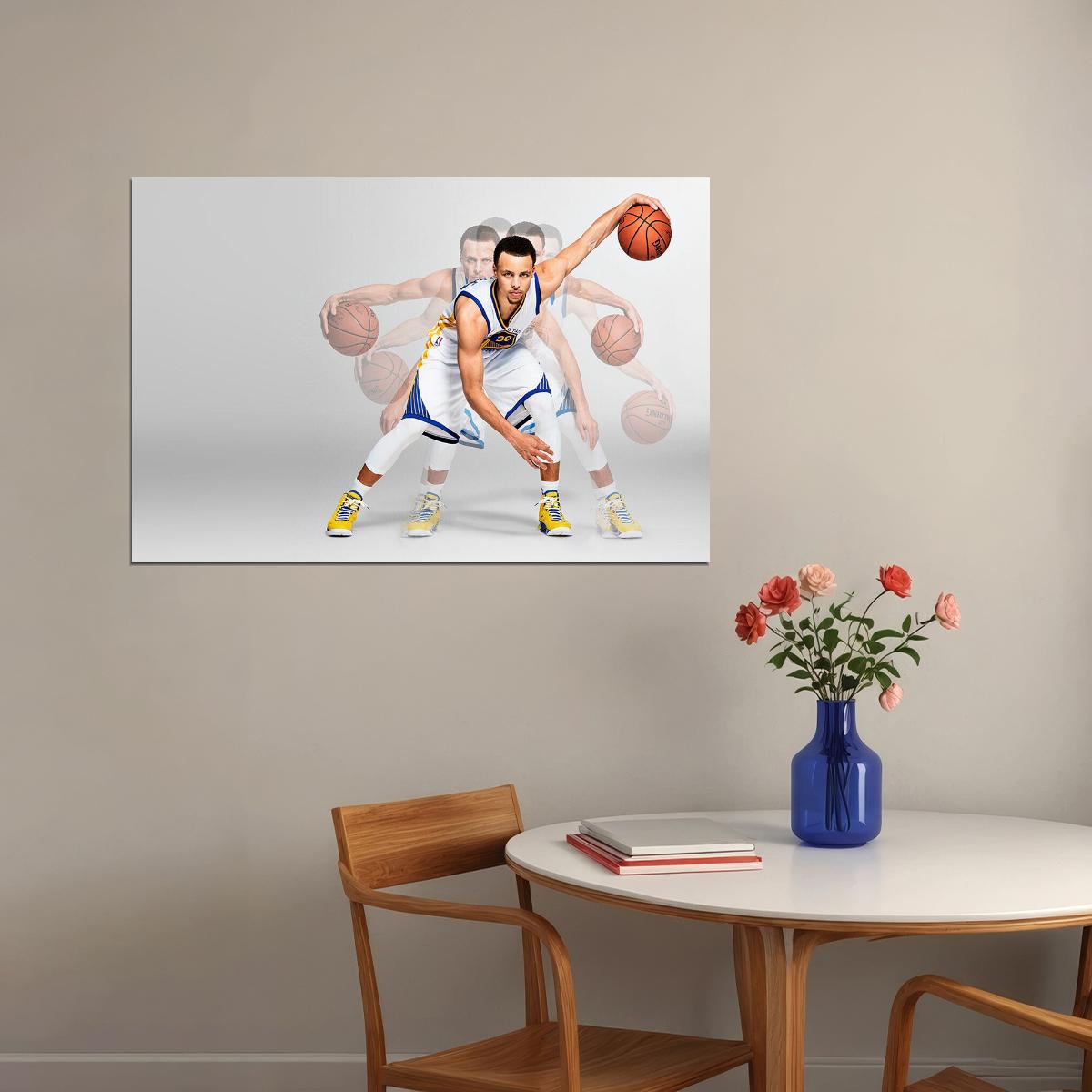 Stephen Curry Basketball Player Sports Poster Wall Art Print Home Wall Decor - xonomax
