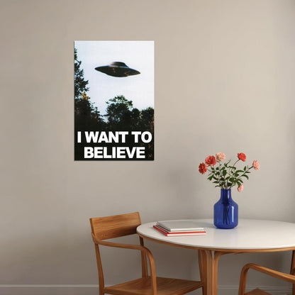 The X-files I Want To Believe Movie Drama Horror Crime Poster Wall Art Print Home Wall Decor - xonomax