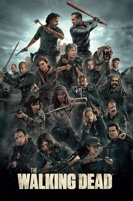 The Walking Dead Movie Characters Horror Poster Wall Art Print Home Wall Decor - xonomax