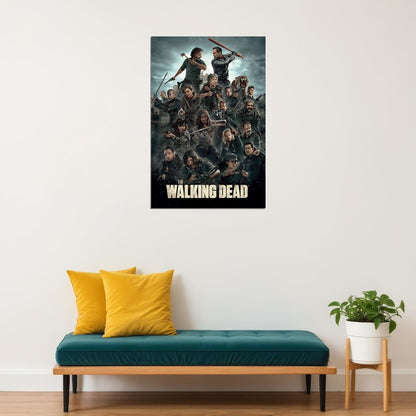The Walking Dead Movie Characters Horror Poster Wall Art Print Home Wall Decor - xonomax