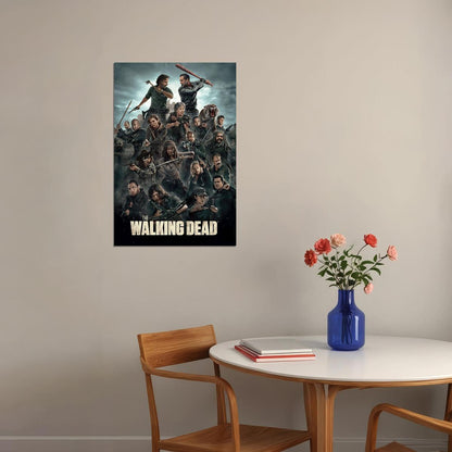 The Walking Dead Movie Characters Horror Poster Wall Art Print Home Wall Decor - xonomax