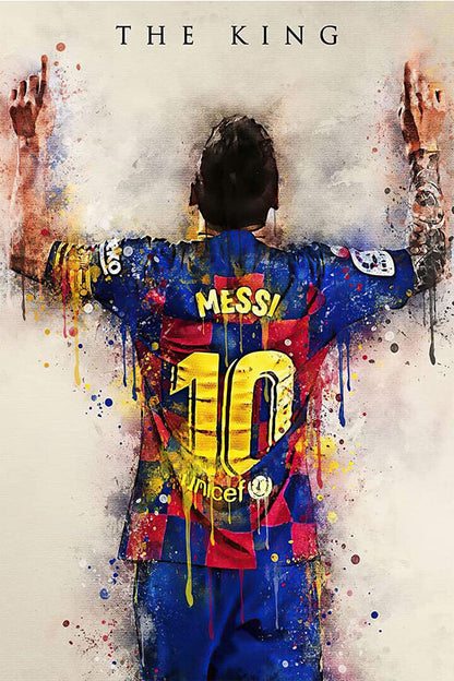 Leo Messi Soccer Sport Picture Poster Wall Art Print Home Wall Decor - xonomax