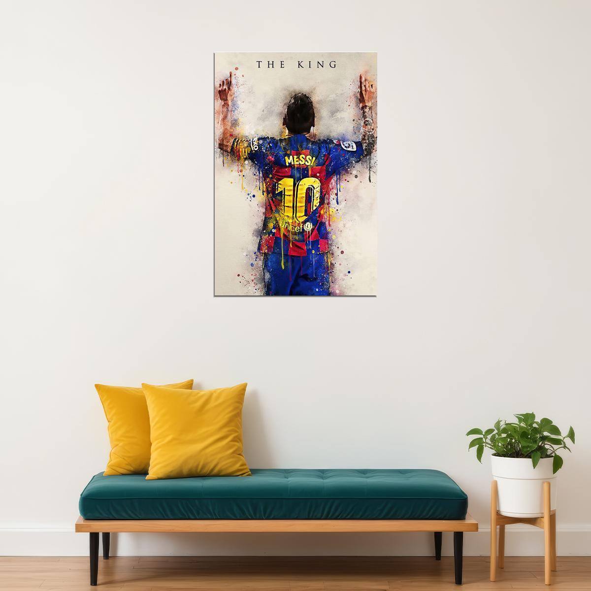 Leo Messi Soccer Sport Picture Poster Wall Art Print Home Wall Decor - xonomax