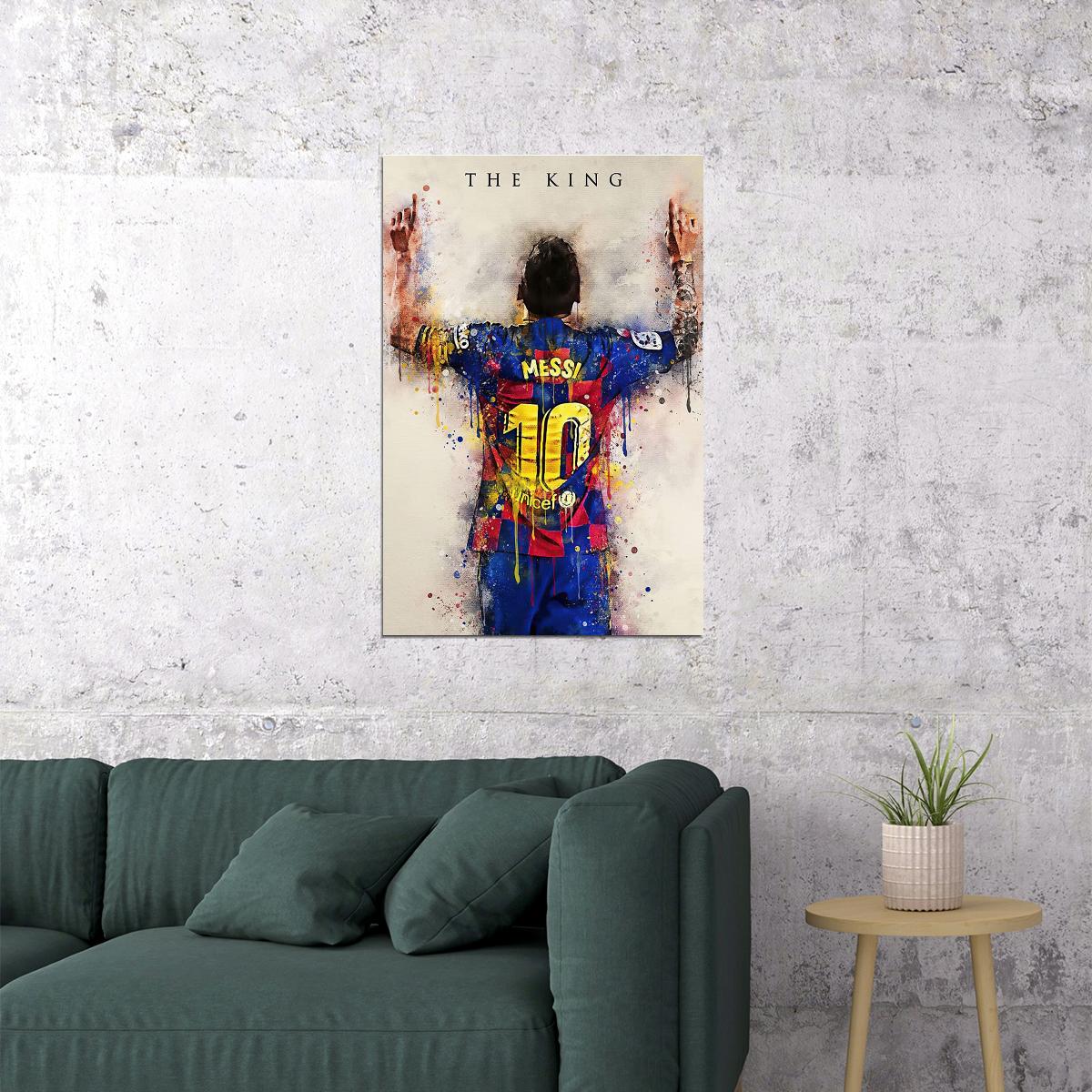 Leo Messi Soccer Sport Picture Poster Wall Art Print Home Wall Decor - xonomax