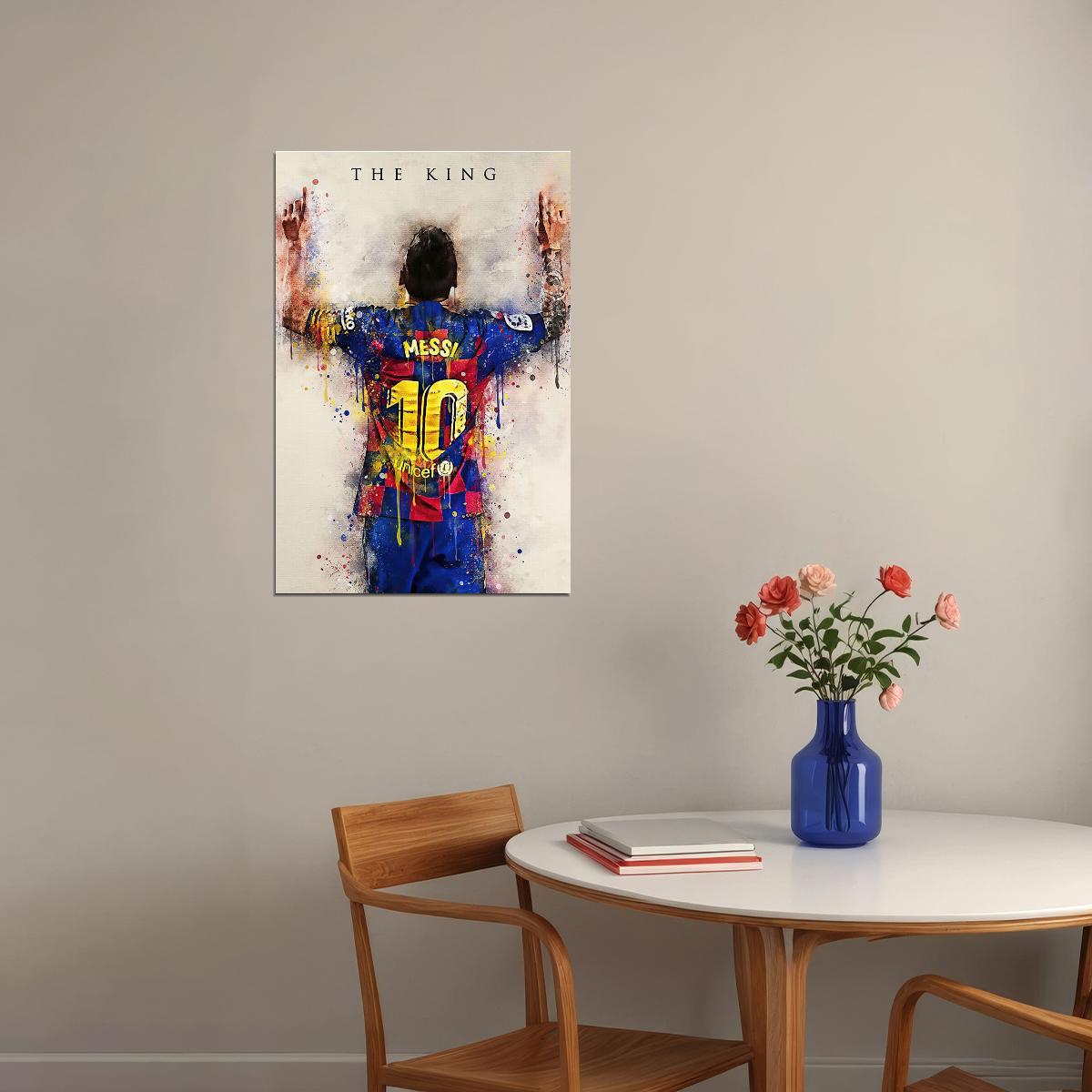 Leo Messi Soccer Sport Picture Poster Wall Art Print Home Wall Decor - xonomax