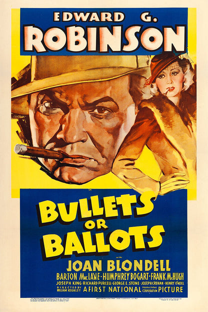 Bullets Or Ballots Movie Crime Drama Film Noir Poster Wall Art Print Home Wall Decor - xonomax
