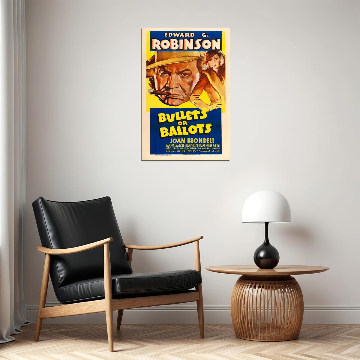 Bullets Or Ballots Movie Crime Drama Film Noir Poster Wall Art Print Home Wall Decor - xonomax