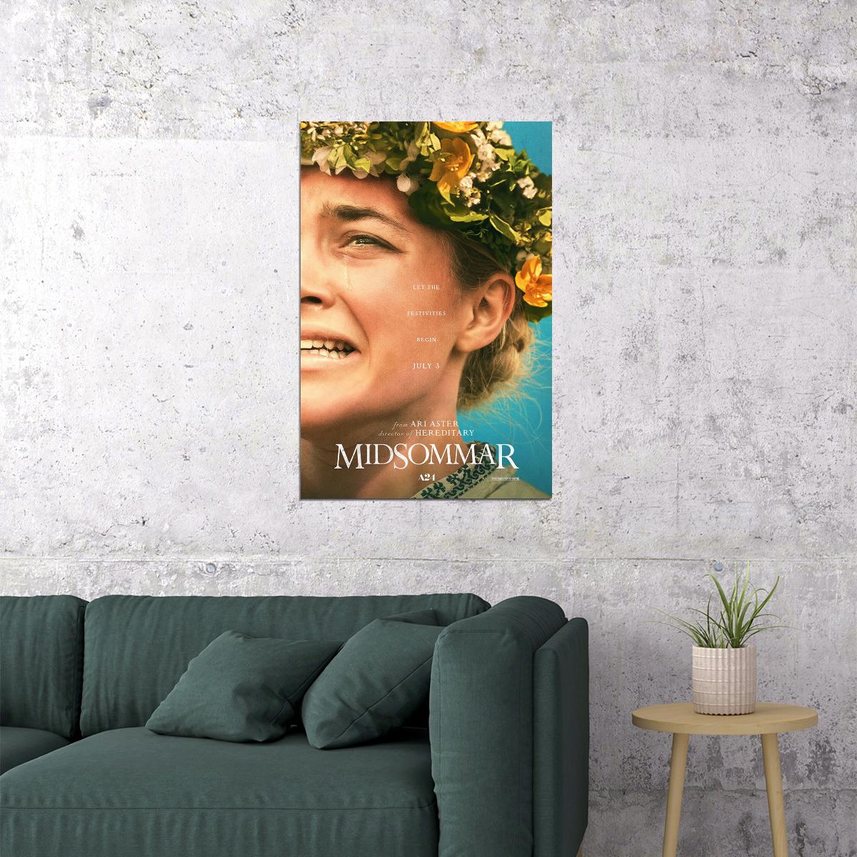 Midsommar Horror Drama Mystery Movie Gift Poster Wall Art Print Home Wall Decor - xonomax