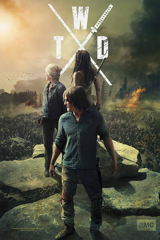 The Walking Dead Season 10 Zombie Tv Series Poster Wall Art Print Home Wall Decor - xonomax