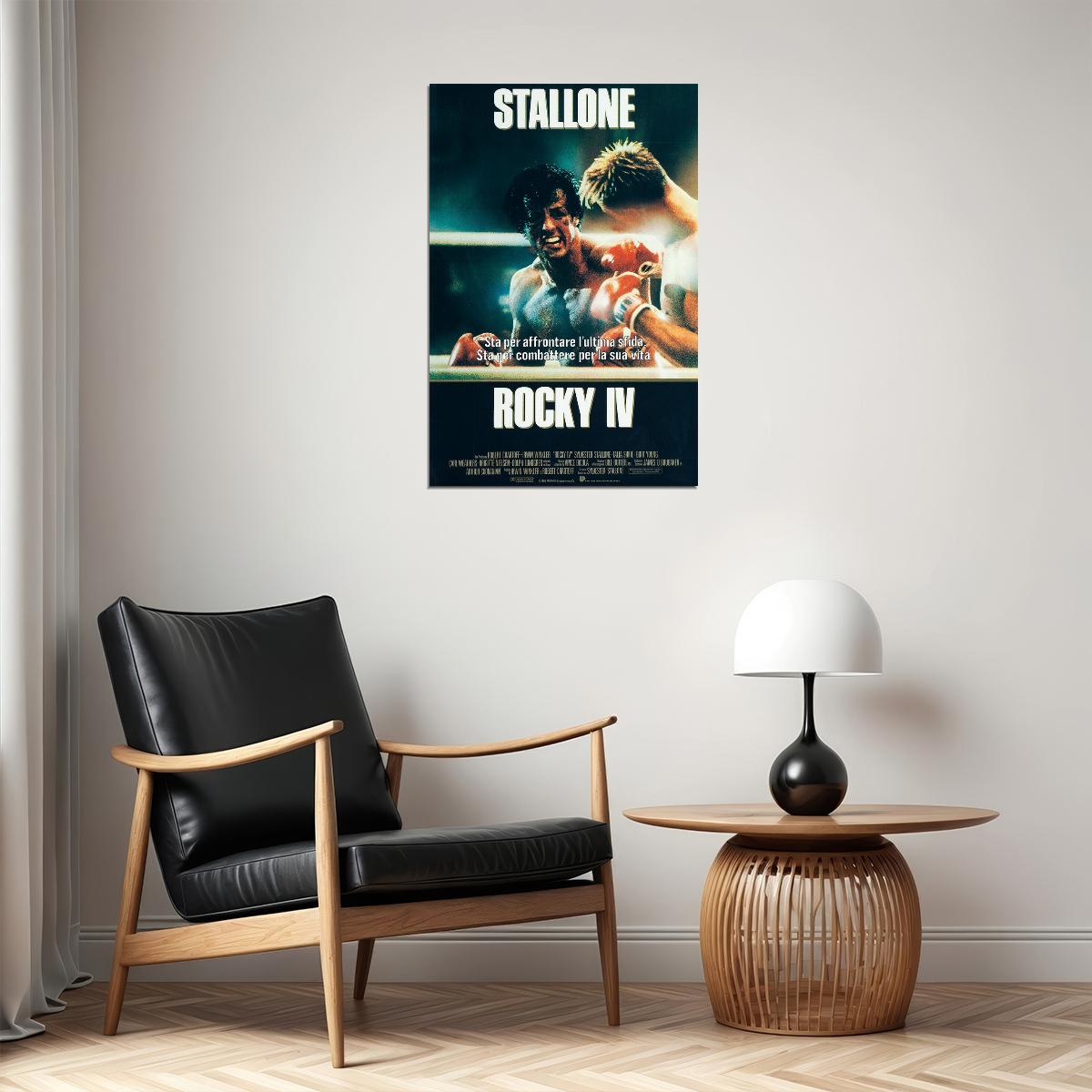 Rocky Iv Drama Sports Fight Movie Hot Film Poster Wall Art Print Home Wall Decor