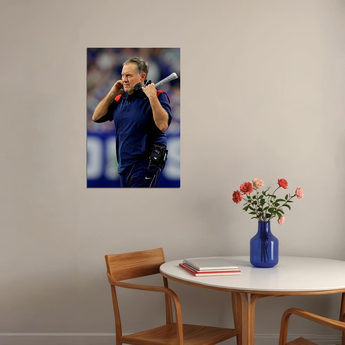 Bill Belichick American Sports Football Best Coach Poster Wall Art Print Home Wall Decor - xonomax