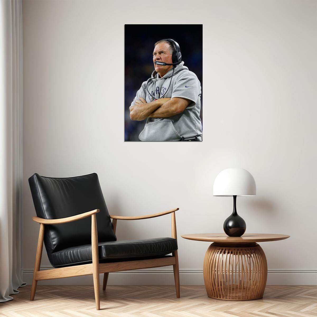Bill Belichick American Sports Football Coach Poster Wall Art Print Home Wall Decor - xonomax