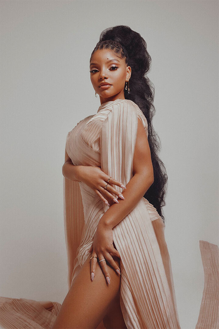 Halle Bailey American Singer Woman Actress Gift Poster Wall Art Print Home Wall Decor - xonomax